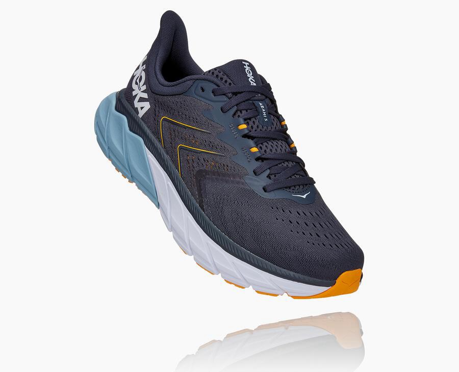 Hoka One One UK Hoka Walking Shoes Mens Online Hoka Arahi 5 Navy